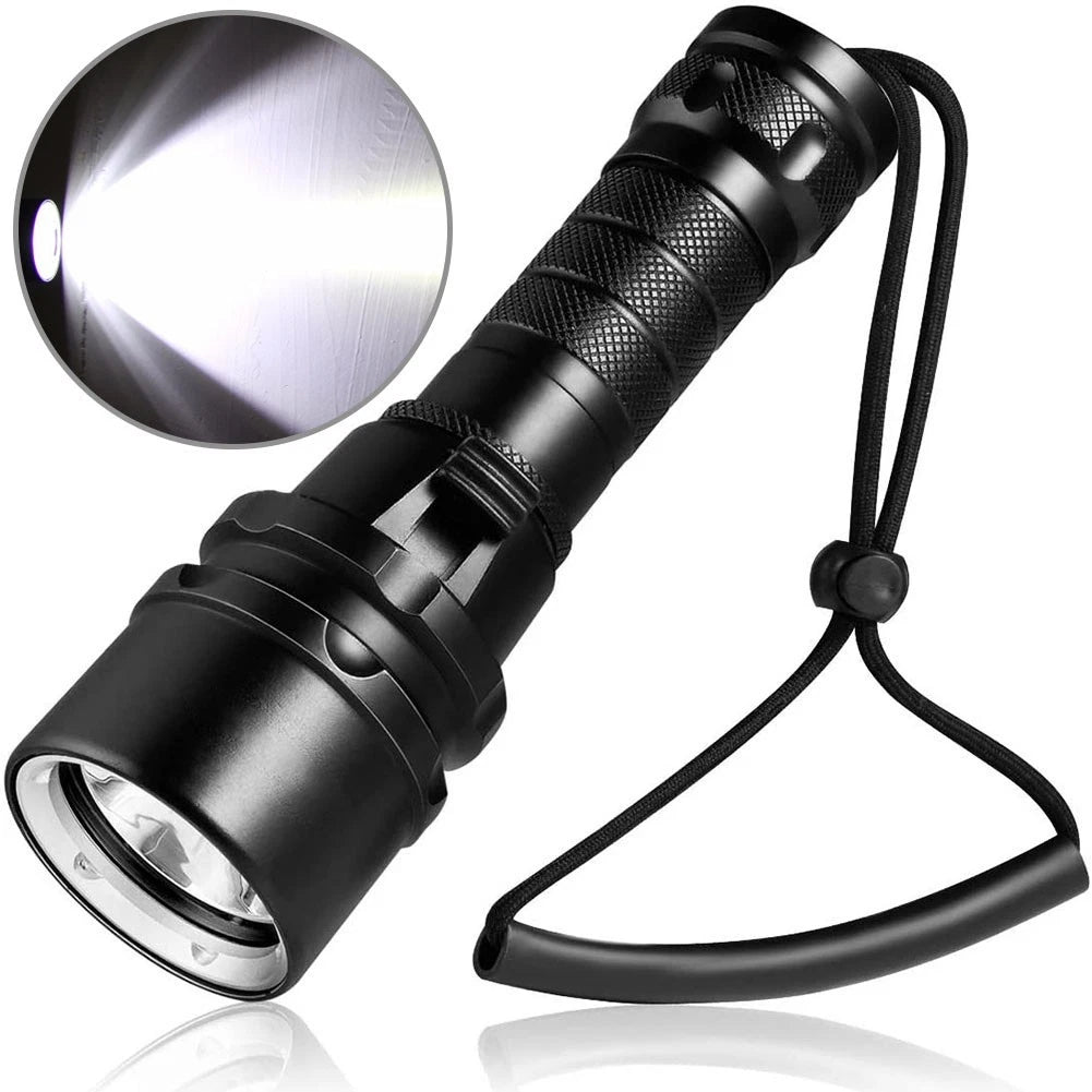 Diving Flashlight for Underwater Use (Waterproof, 195g)