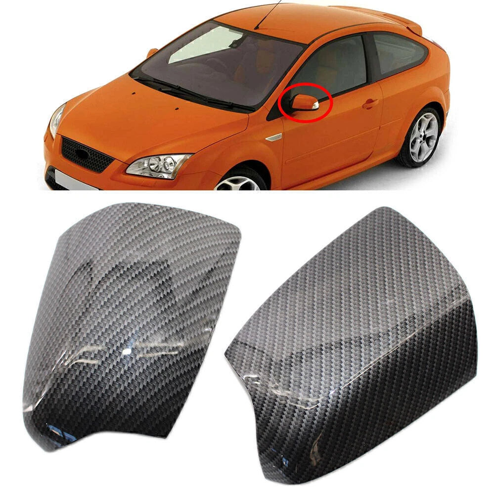 Carbon Fiber Wing Door Mirror Cover for Ford Focus (2005–2008)