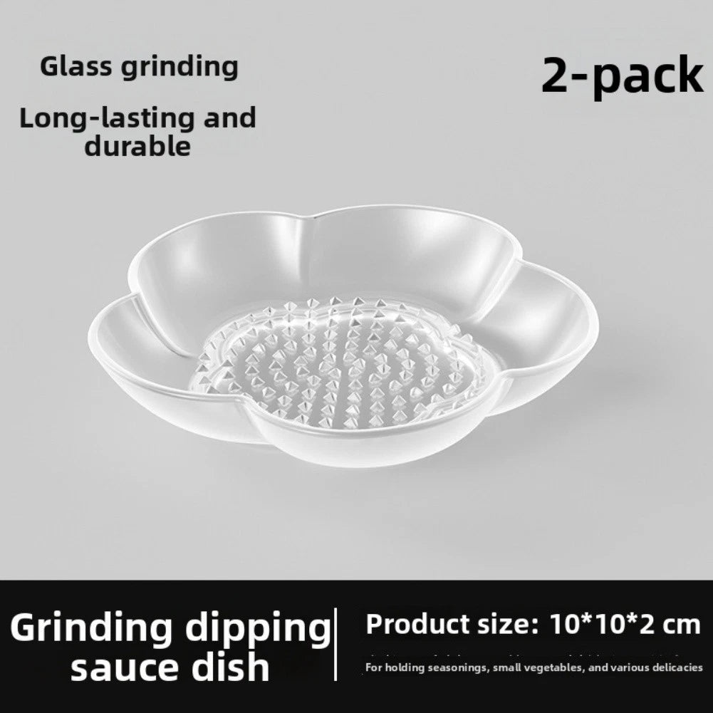 Garlic Grinder Bowl Manual for Kitchen Tool (Clear Transparent)