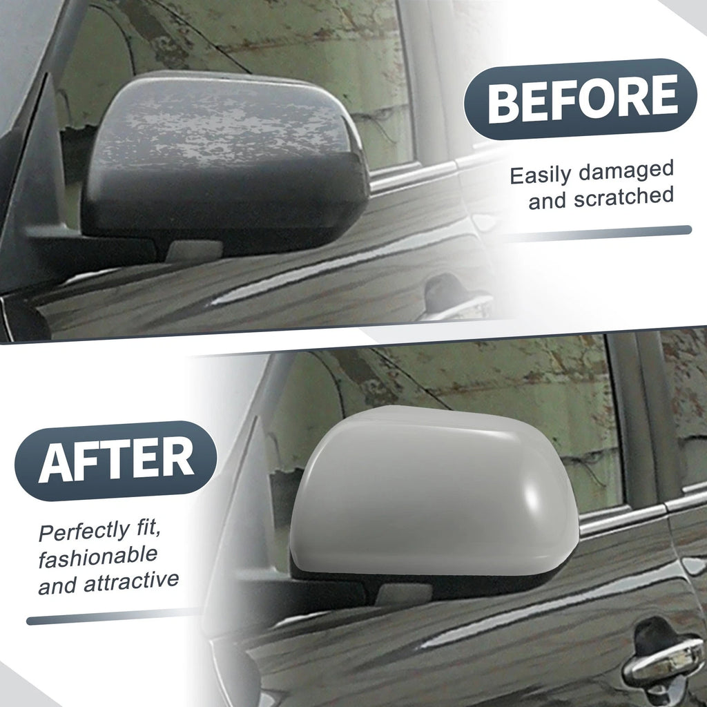 Left Side Car Mirror Cover Cap Replacement Gray for Toyota Highlander (2009–2014)