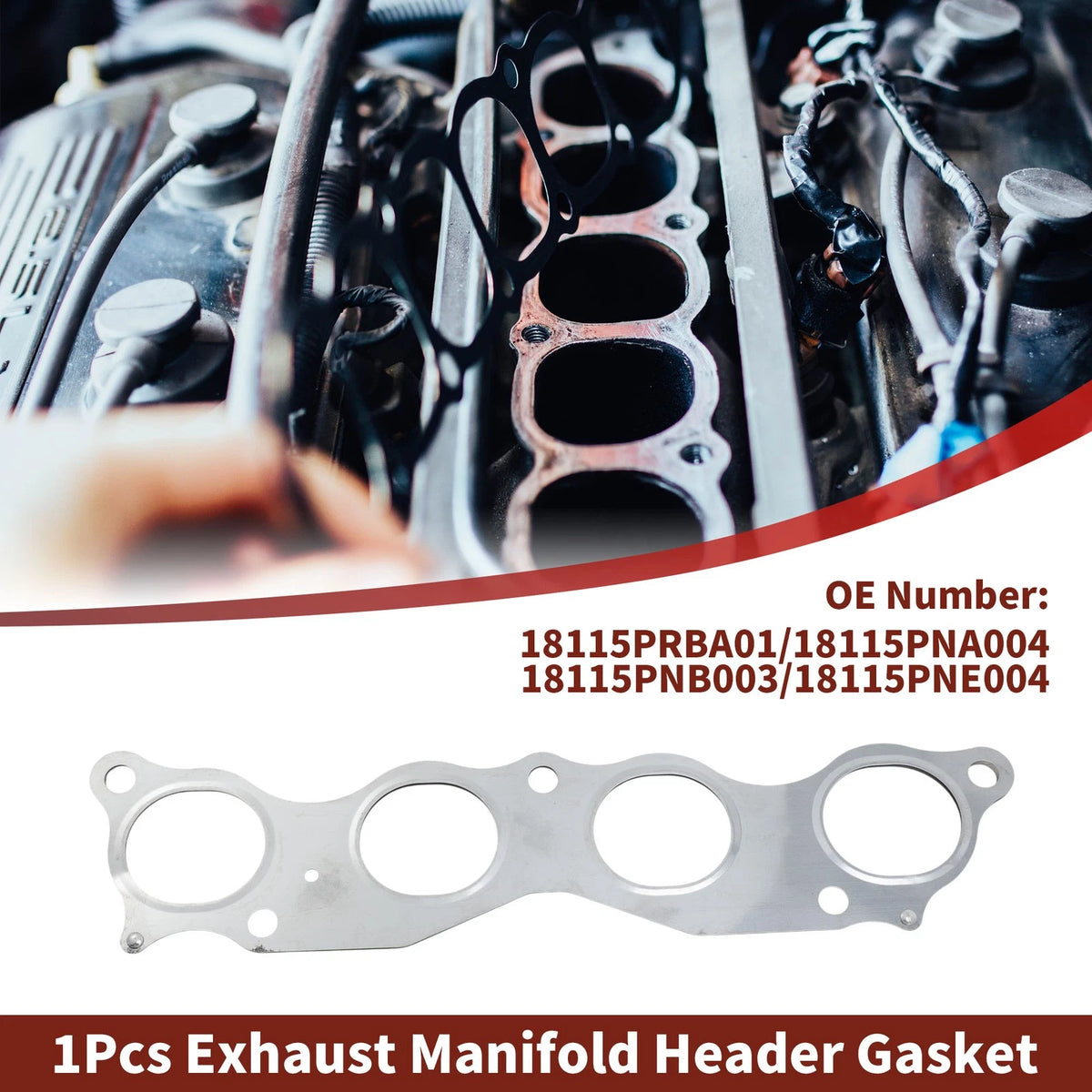 Exhaust Manifold Header Gasket for Honda Element (2003–2011) No.18115PRBA01