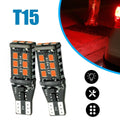 2X DC 9-32V CANBus Flash Red LED 3rd Brake Light Bulb for Universal
