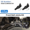 2 Pcs Front Lower Ball Joints Replacement for Mitsubishi Montero (2001–2006)