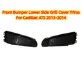 Pair Gloss Black Front Bumper Lower Side Grill Bezels for Cadillac ATS (2013–2014)