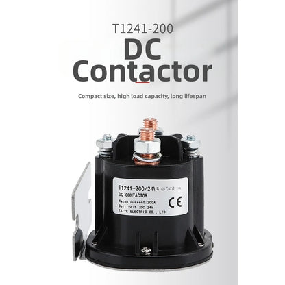 T1241-200 200A DC Contactor for Electric Forklifts (12V 24V 48V)