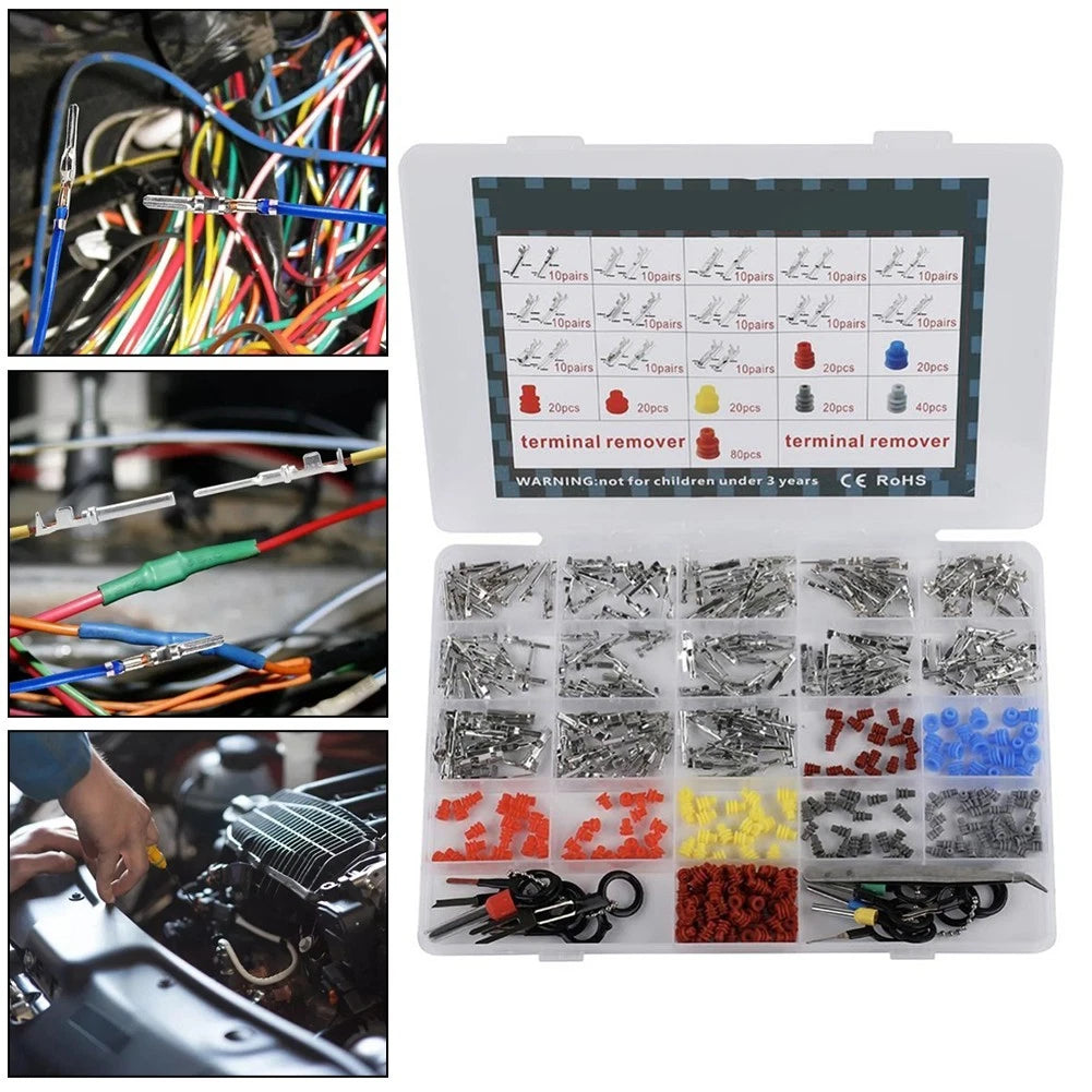 Complete Automotive Connector Pin Set 518pcs with Terminal Removal Tools