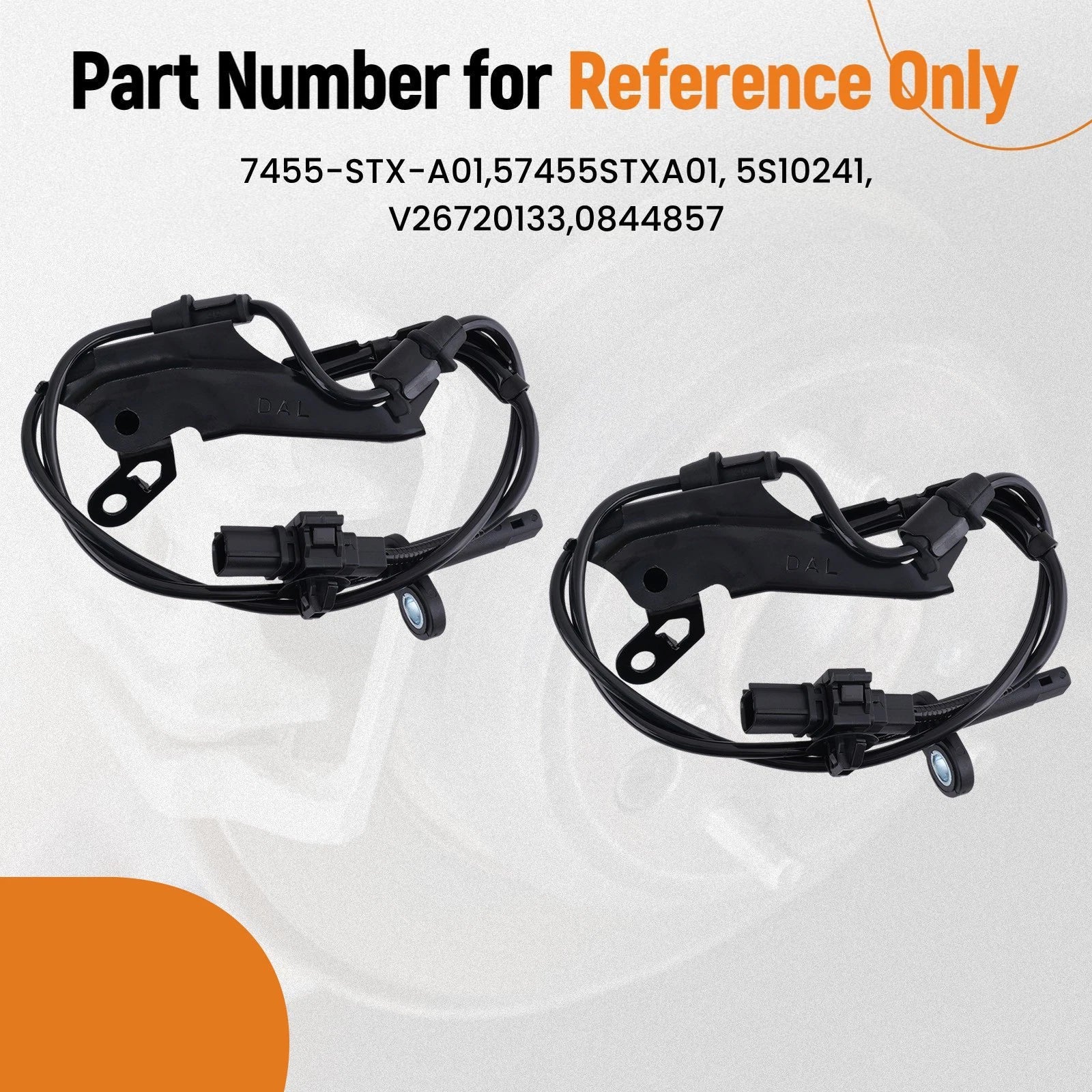 2X ABS Wheel Speed Sensor for Honda Pilot (2009–2015) L&R 57455STXA01