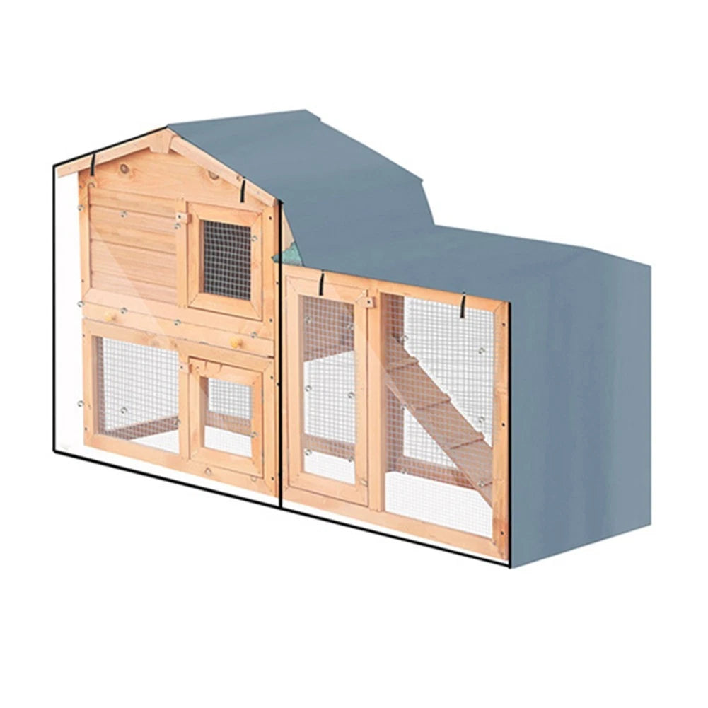 Triangle Rabbit Hutch Cover with Storage Bag for Pet Owners
