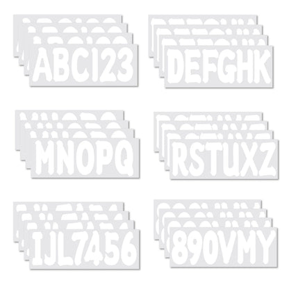 Boat Registration Decals A-Z & 0-9 for Customization