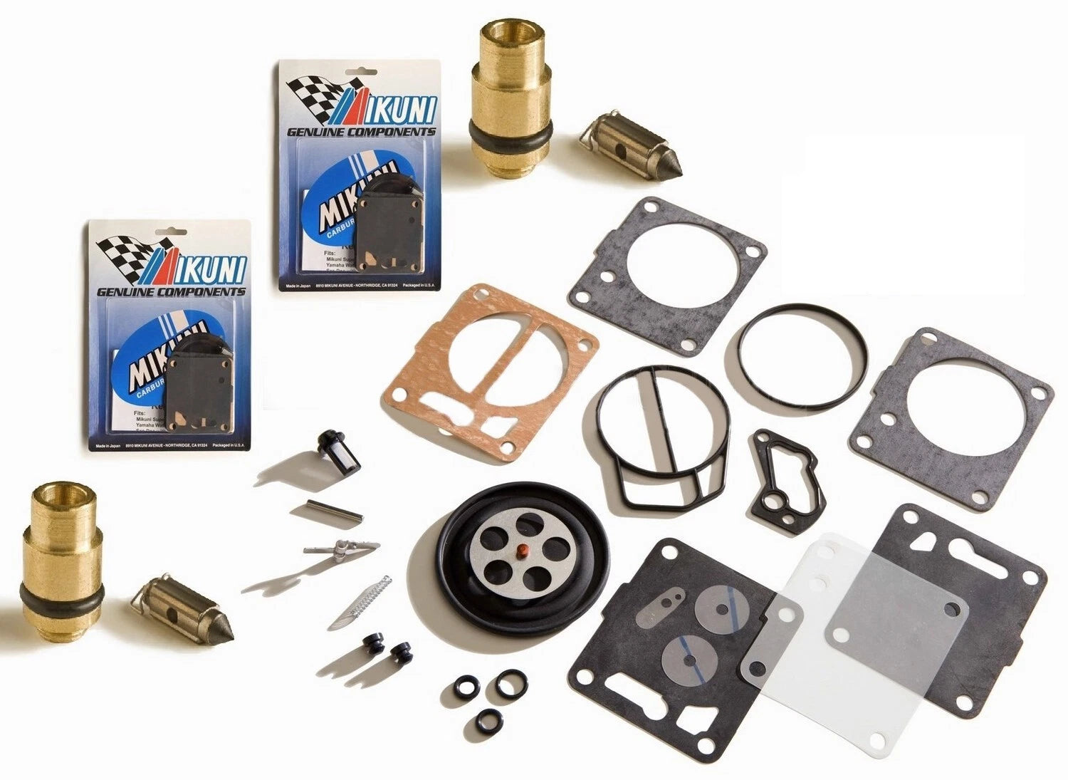 Mikuni Dual Carb Rebuild Kit & Needle Seat for Yamaha GP 800 800R (1998–2005)