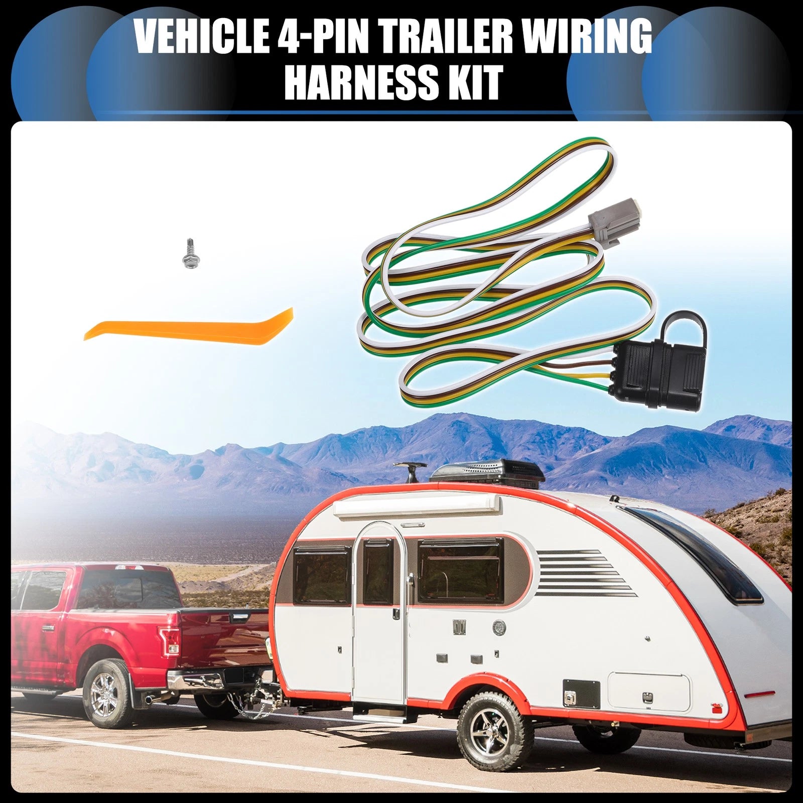 Trailer Wiring Harness 4-Pin Kit for Chevrolet Equinox (2010–2017)