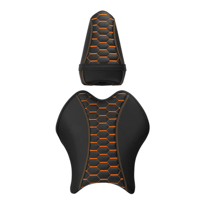 Driver & Passenger Seats for Yamaha YZF R6 (2017–2022) - Black Orange