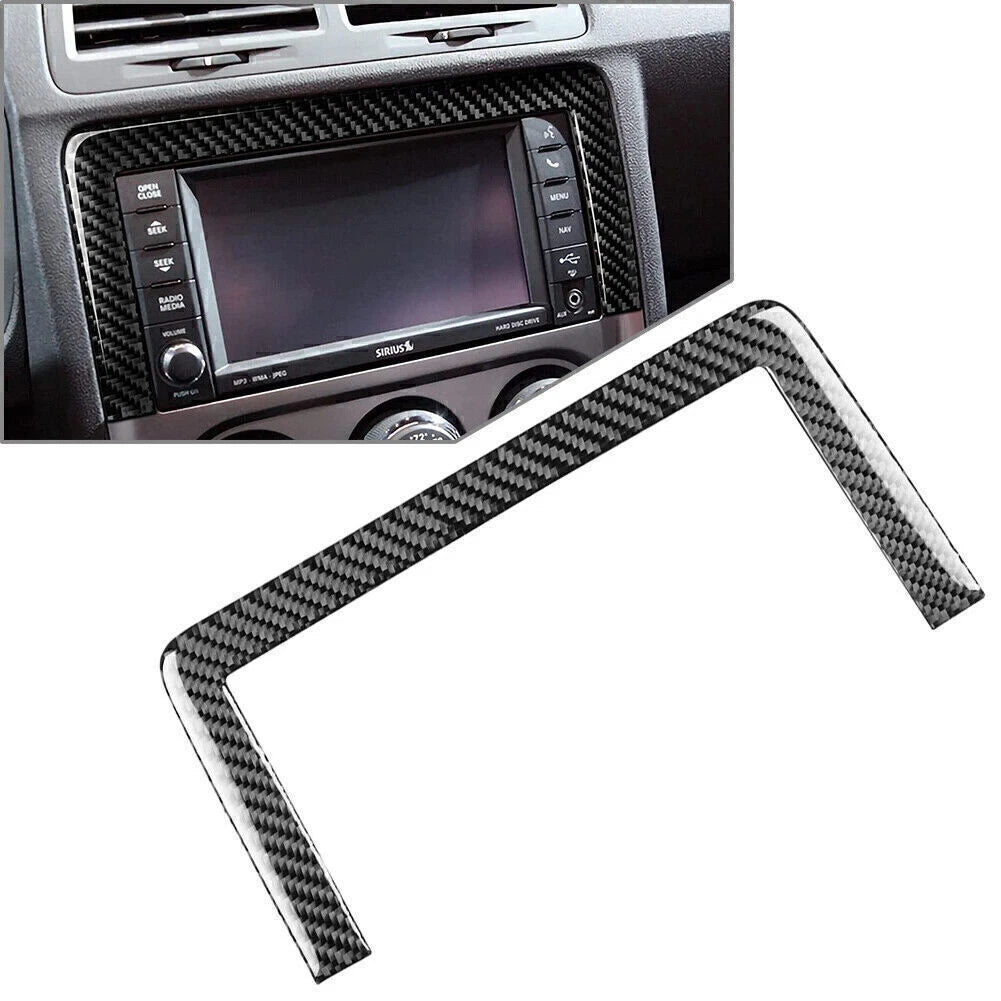 Carbon Fiber Navigation System Frame Cover Trim for Dodge Challenger (2008–2014)