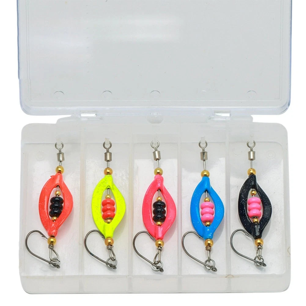5pc Spinner Lures for Stream Fishing