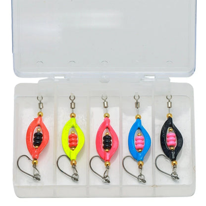 5pc Spinner Lures for Stream Fishing
