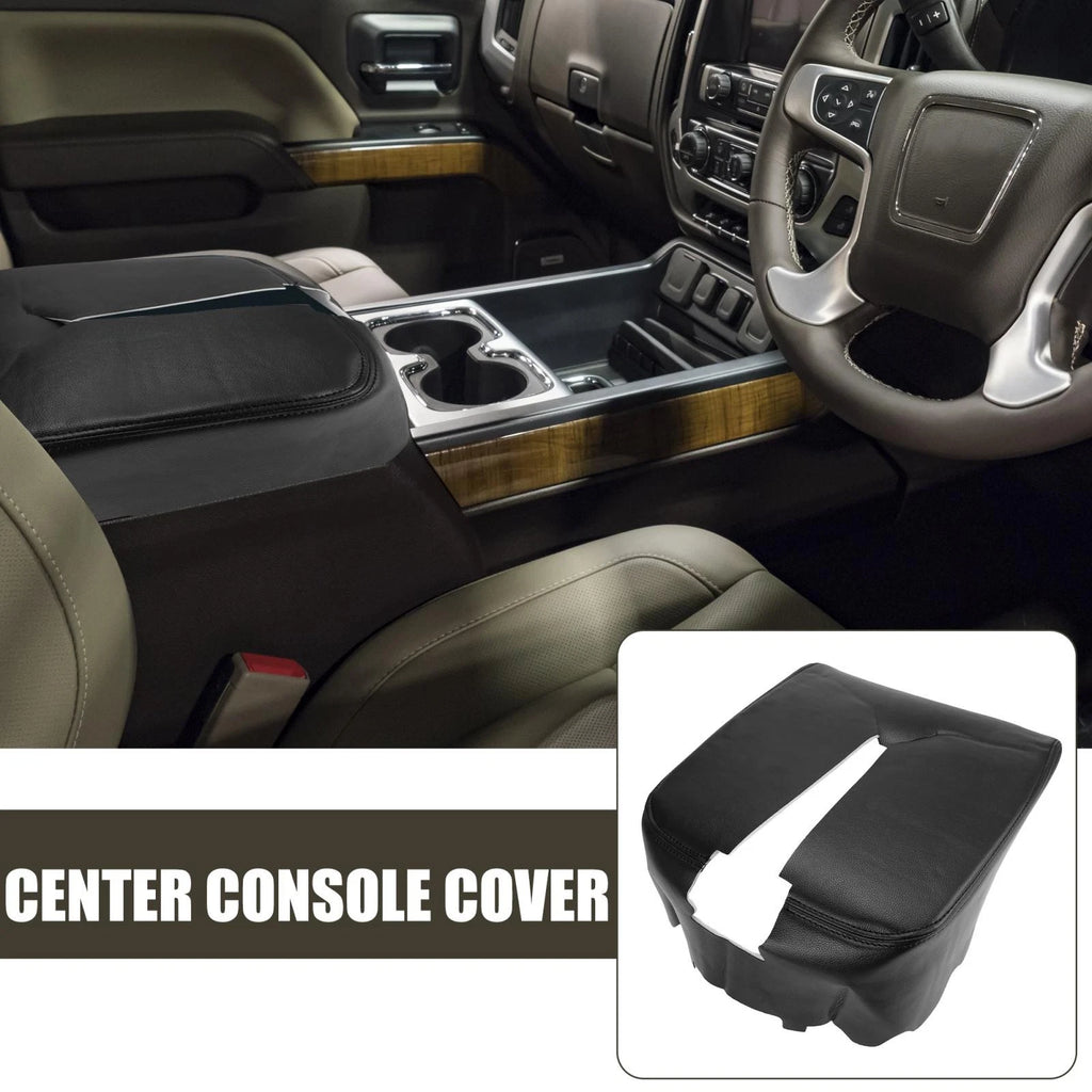 Center Console Lid Armrest Cover Black for Chevrolet Silverado 3500 (2007)