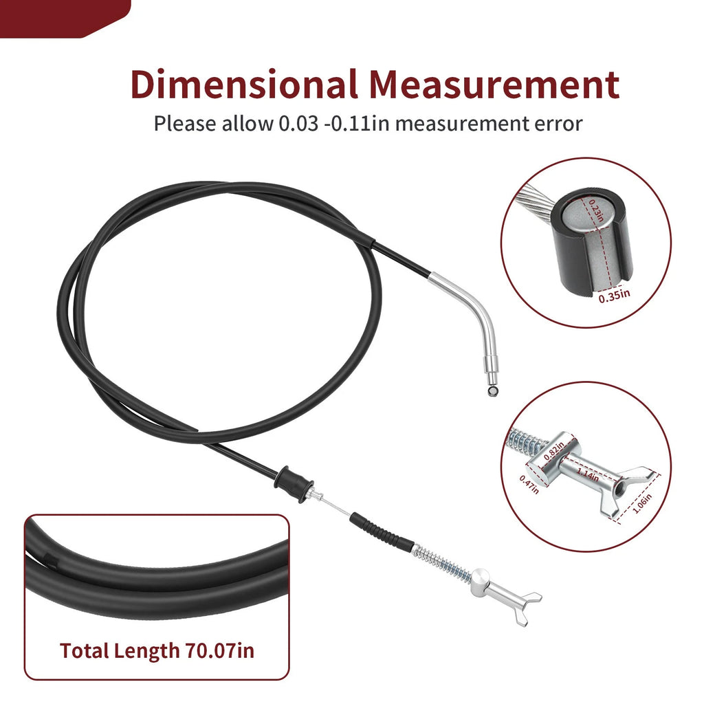 Rear Park Hand Brake Cable for Suzuki Ozark 250 LT-F250 (2007–2014) 58810-05G11