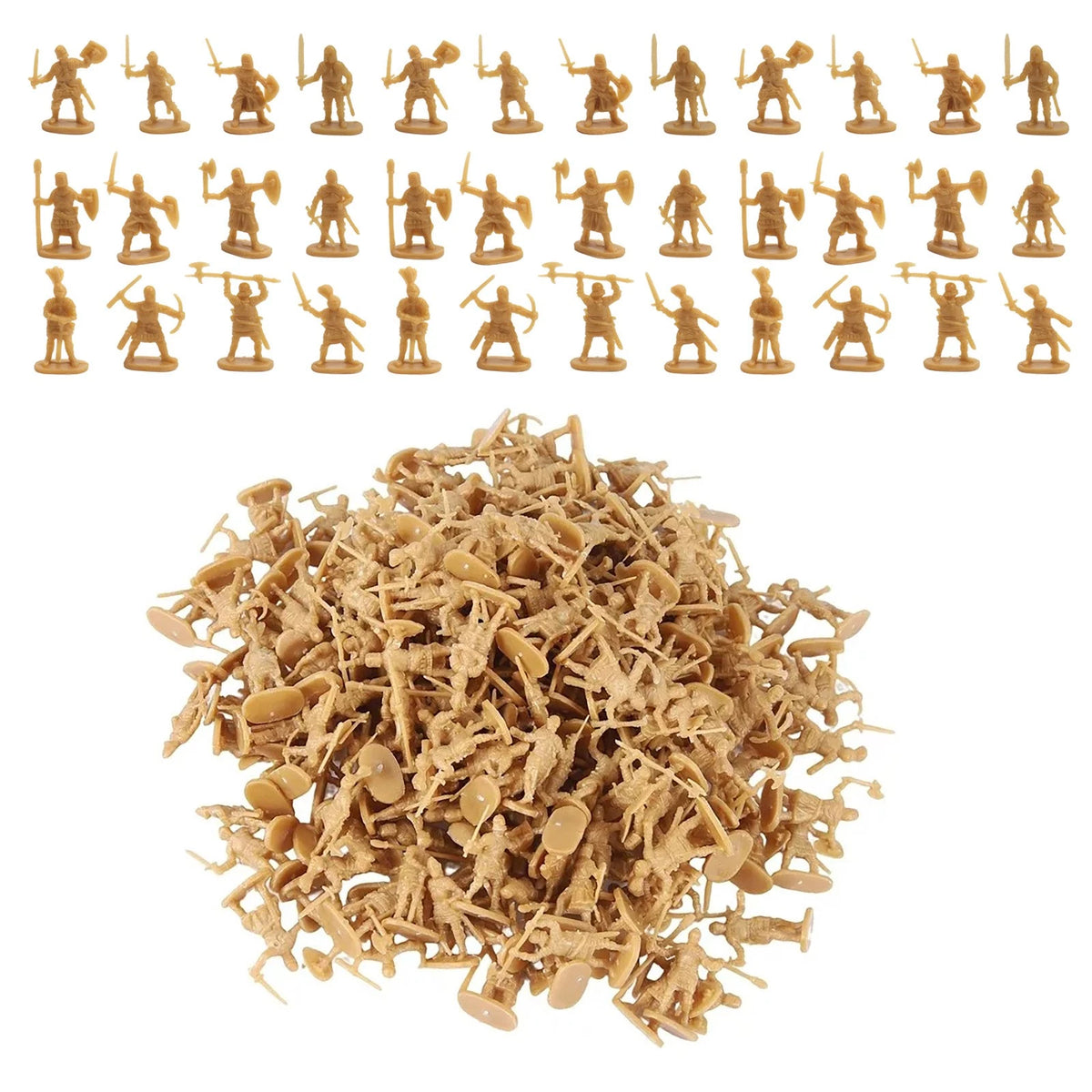 Medieval Army Soldier Toy Set for Ages 3+ - Drop-Resistant Plastic