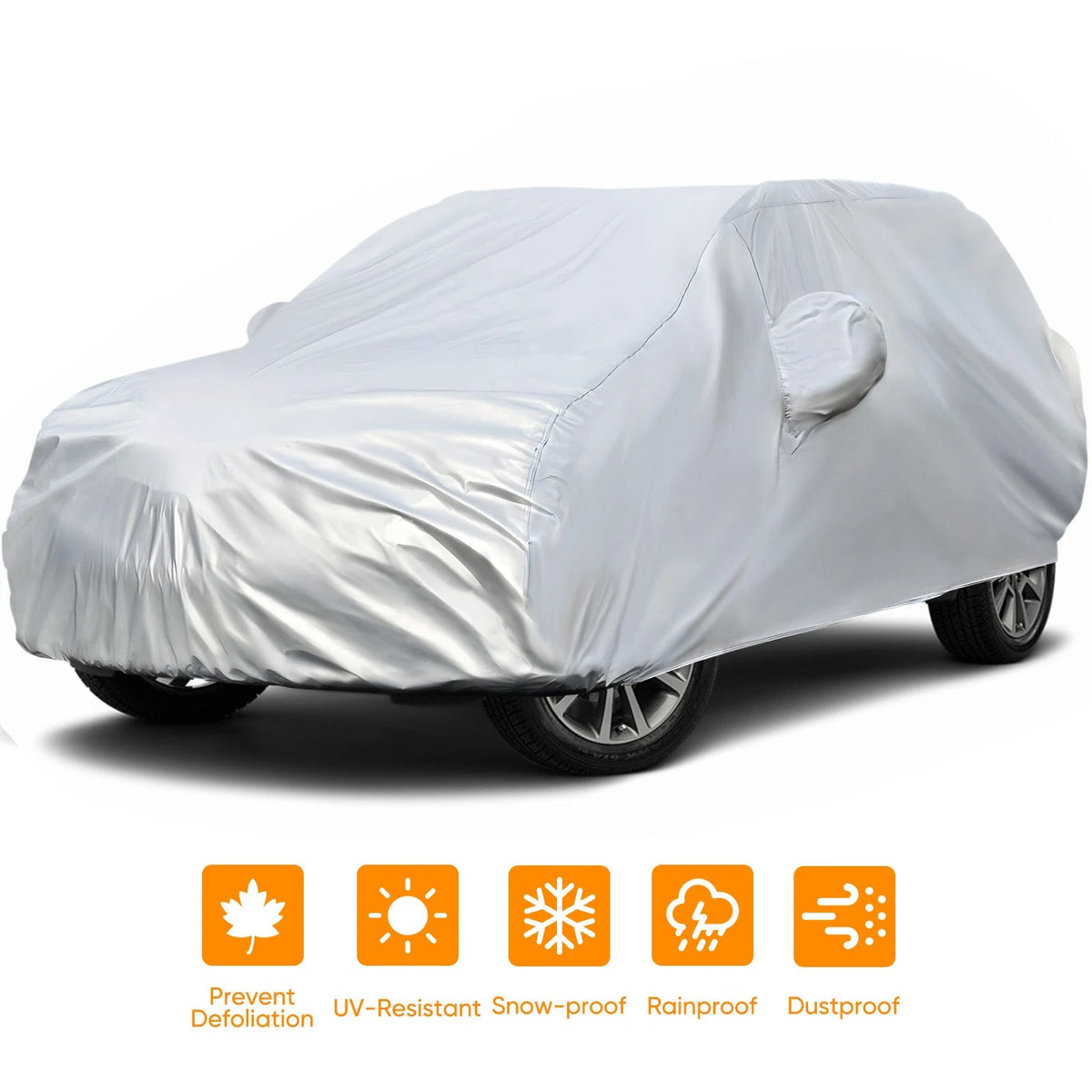 Car Cover for Medium SUV (Waterproof, Windproof, Dustproof, Anti-UV)