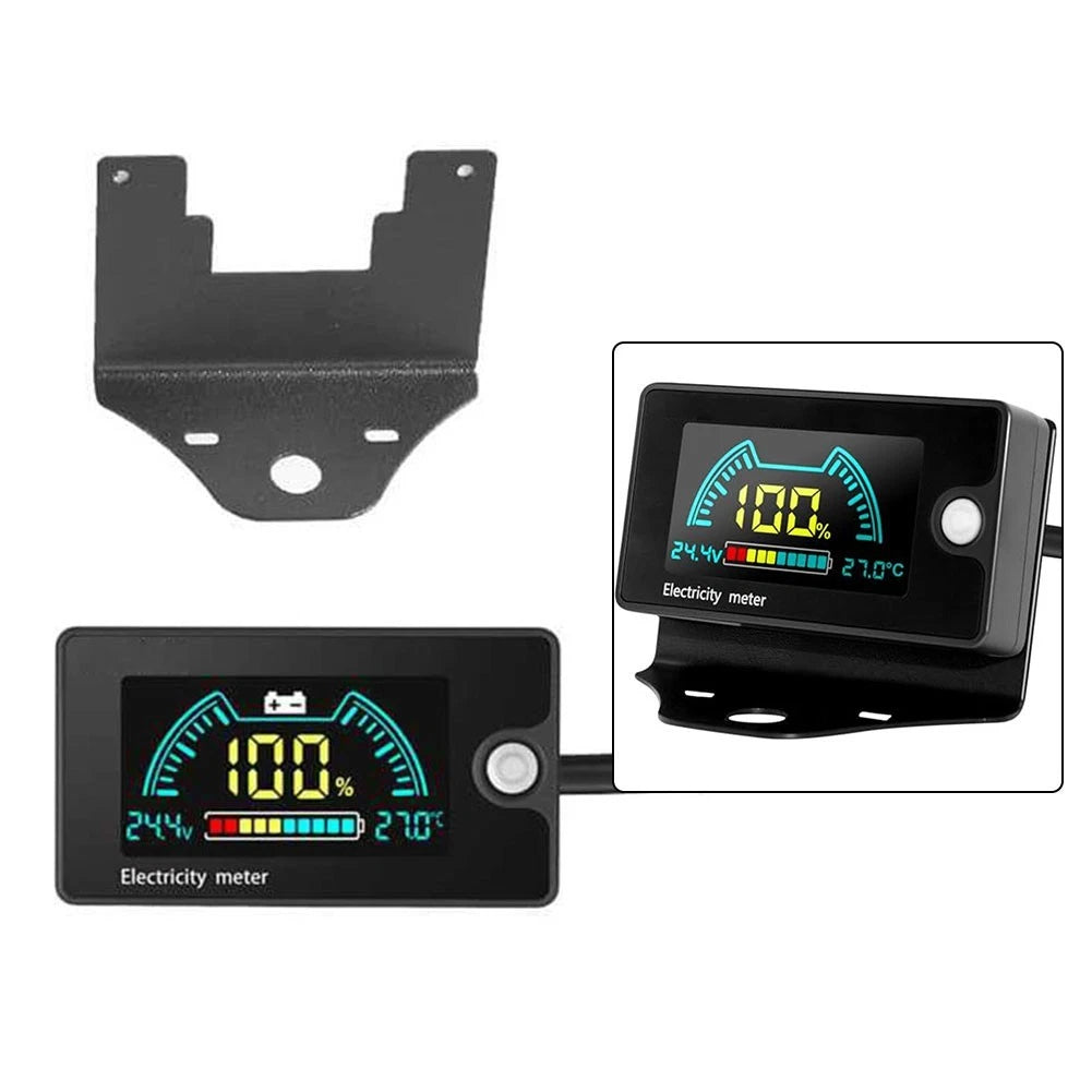 Digital Battery Monitor for Golf Cart (LCD, Custom Voltage Settings)