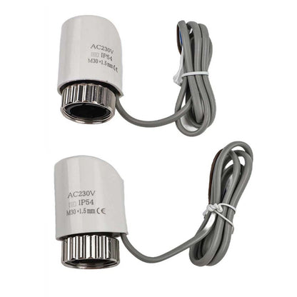 2X Electric Thermal Actuator M30 1.5mm for Enhanced AC230V Performance