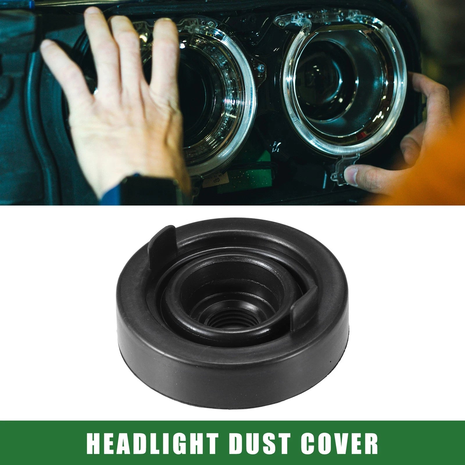80mm LED Headlight Dust Cover for Universal Fit (No Specific Year)