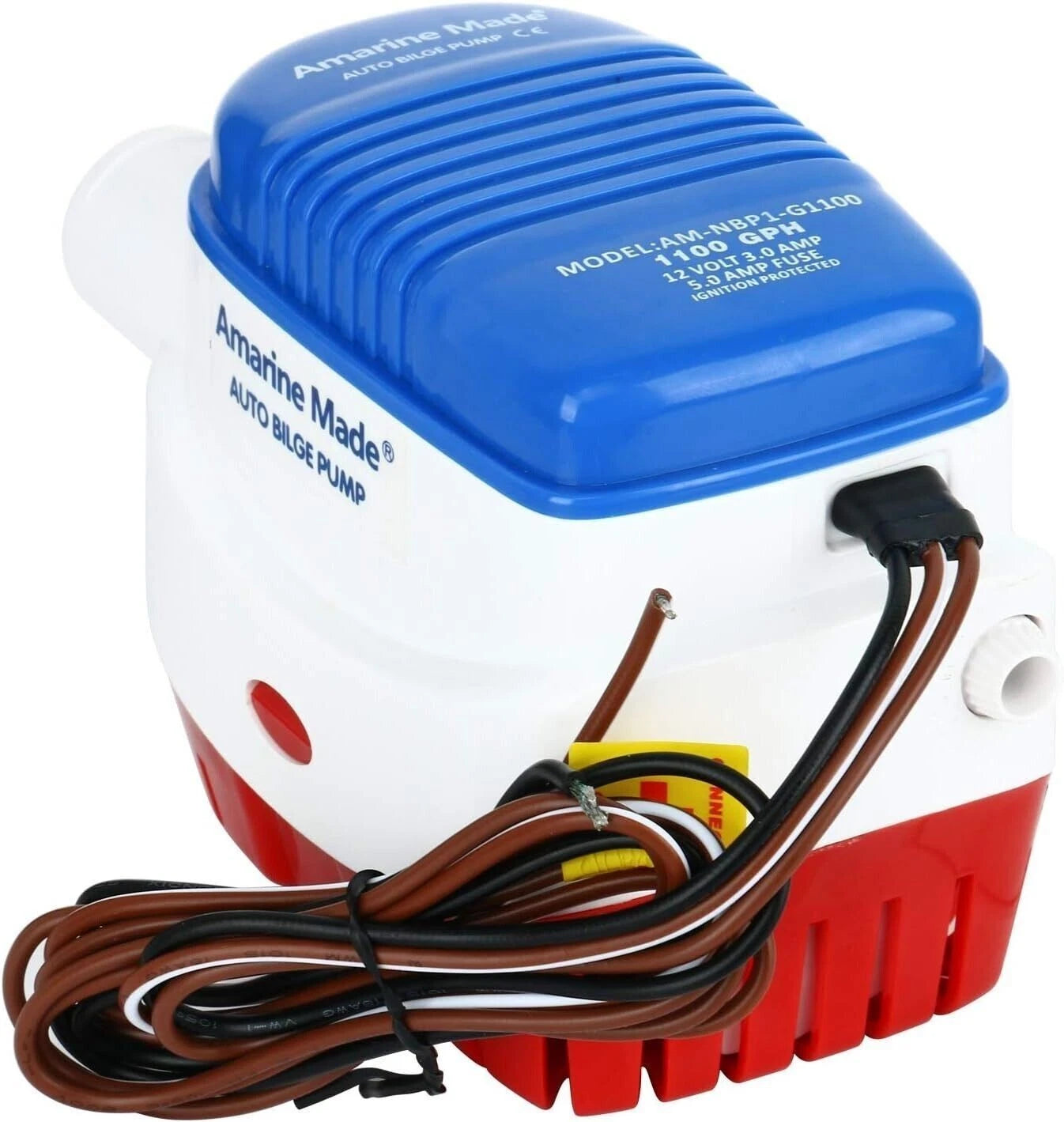 12V 1100GPH Automatic Submersible Bilge Pump for Boats (Universal)