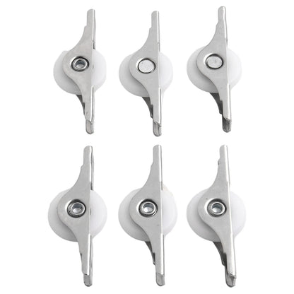 6X Sliding Scroll Wheel Pulley for Wardrobe Window Door Hardware