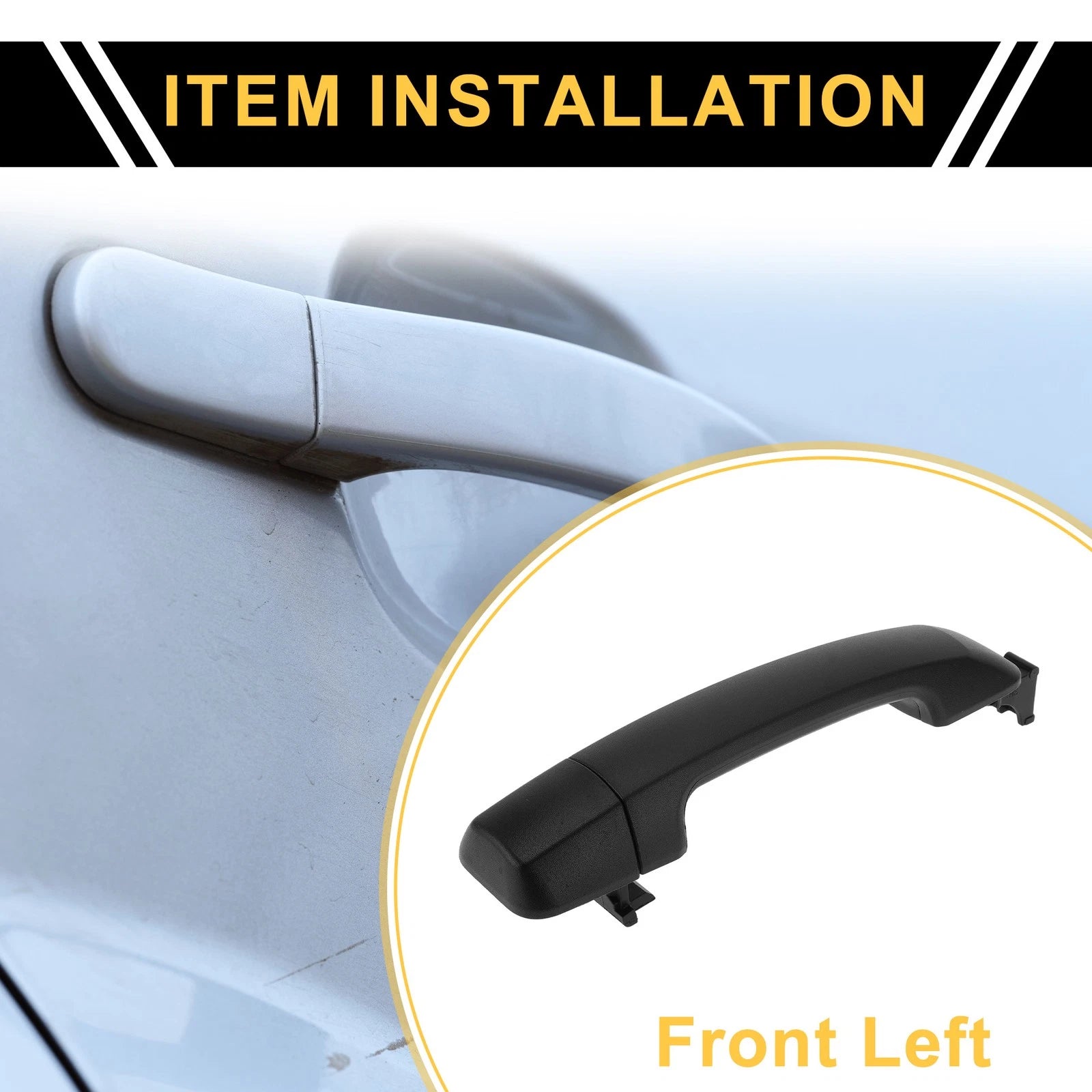 Front Left Exterior Door Handle Replacement for Toyota Tundra (2007–2020)