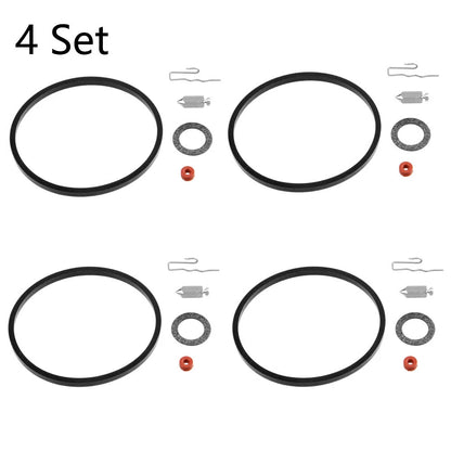 4Set Carburetor Carb Needle Seat Rebuild Kit For Tecumseh 631021 631021A 621021B