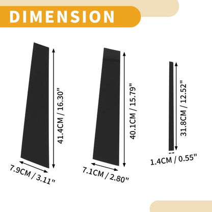 6 Pcs Door Pillar Window Trim for Lexus CT200 CT200h (2011–2012) Black