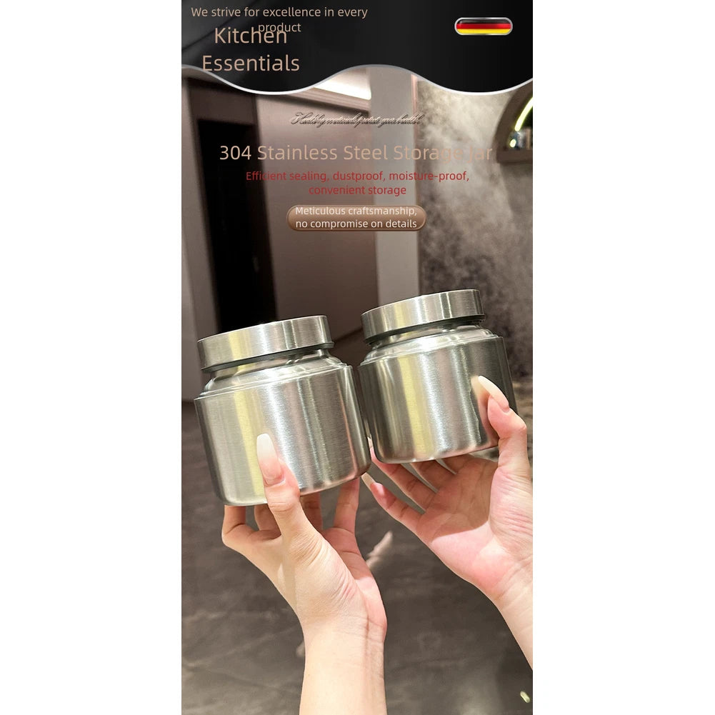 Stainless Steel Airtight Container for Tea Storage (2010–2023)