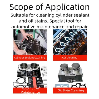 Steel Scraper Blade Tool for Engine Gasket Cleaning and Grease Removal