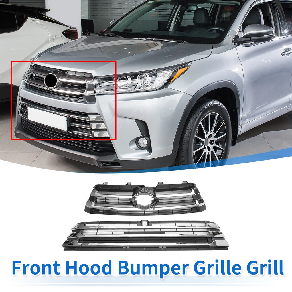 Front Hood Bumper Grille for Toyota Corolla 2020–2022 Black