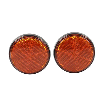 2X LED Round Reflector Tail Brake Turn Signal Light for Motorcycle