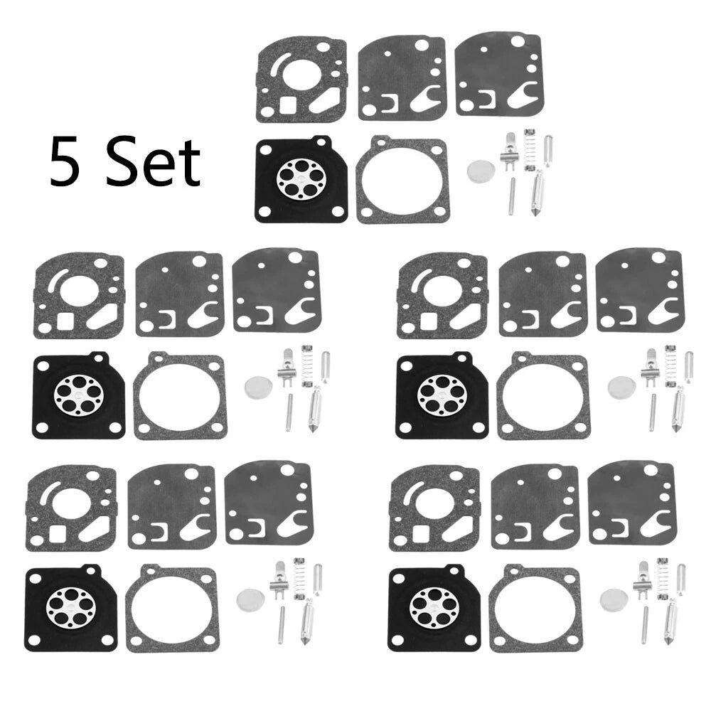 Set of 5 Carburetor Kits for ZAMA RB-21 C1U-K4 ECHO GT 1100 2100 PB1000 SRM1400