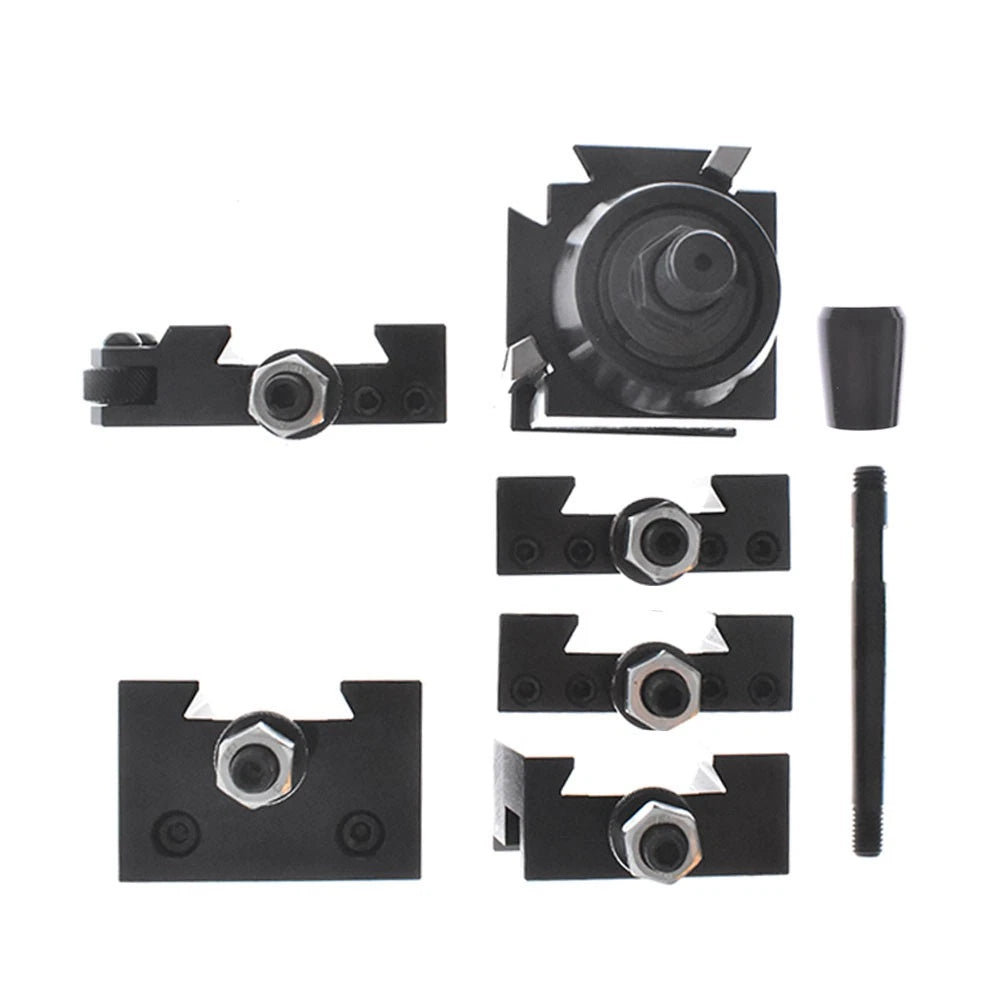 Set of 2 Wedge Type Quick Change Tool Post Holders for Lathe 6-12"
