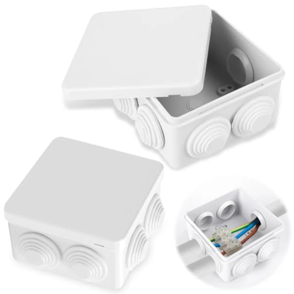 IP55 Waterproof Junction Box with 7 Cable Inputs for Indoor Outdoor Use