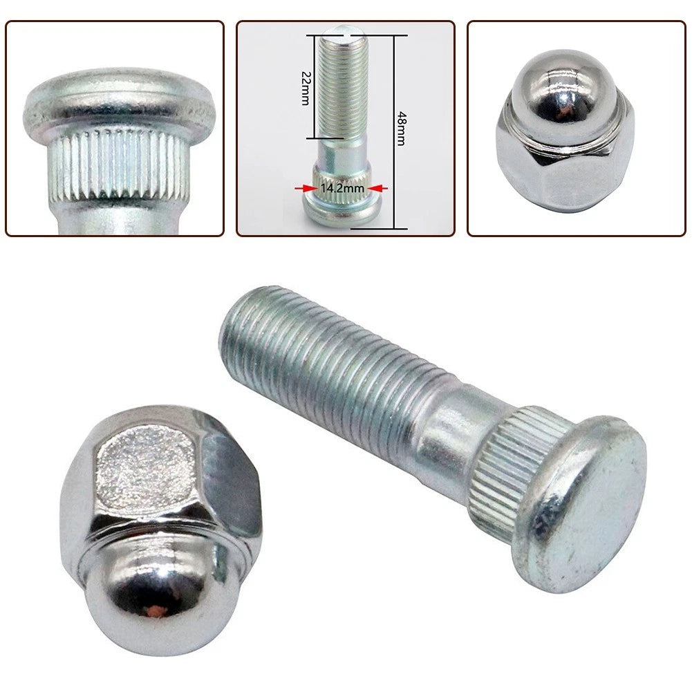 Set of 4 Wheel Hub Bolt Stud & Nut for Subaru Forester (2009–2019)