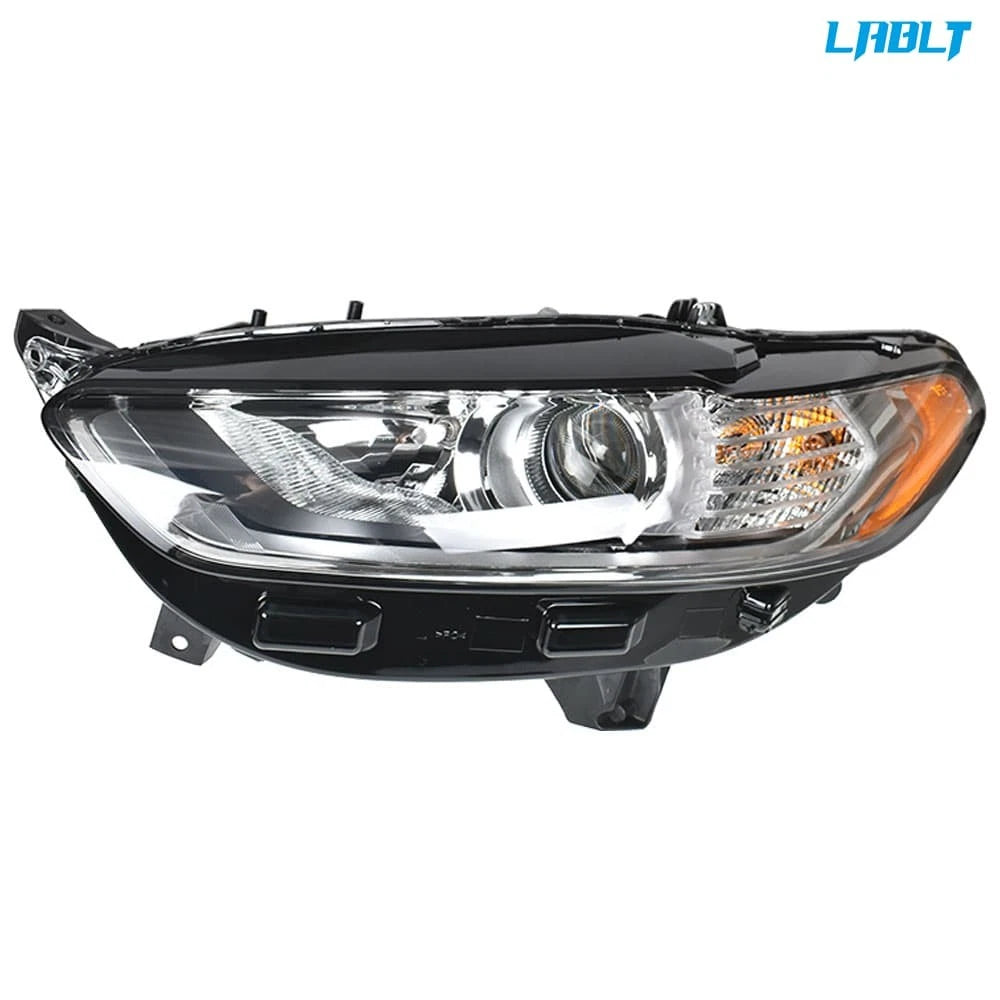 Set of 2 Chrome Halogen Headlight Assembly for Ford Fusion (2013–2016)