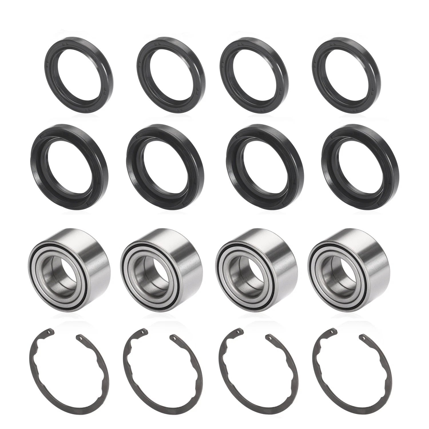 4X Wheel Bearing w/Circlip for Kawasaki Bayou Prairie 300 400 (1990–2004)