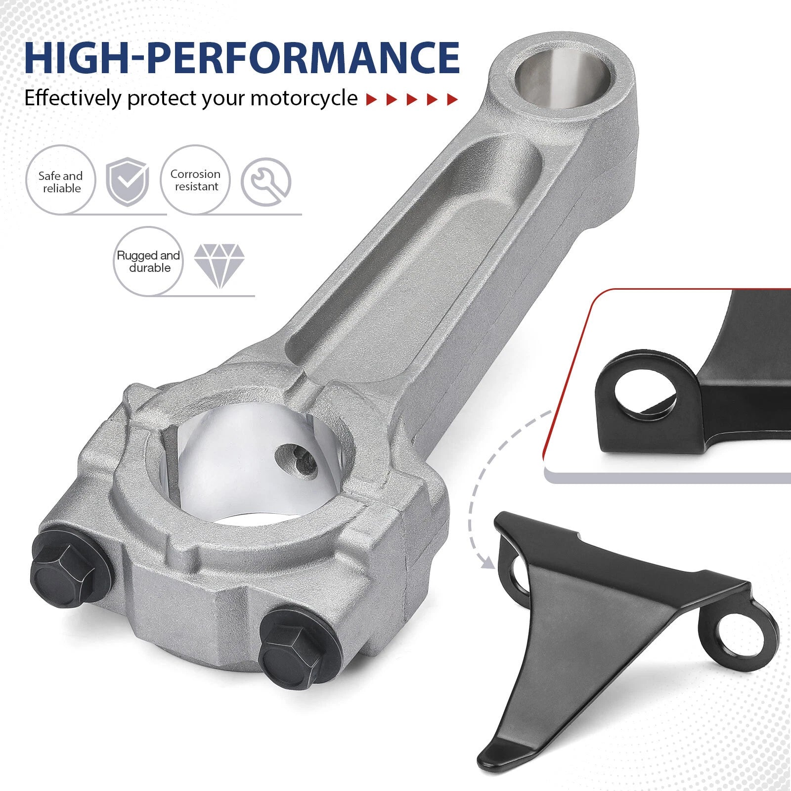 341cc Piston Gasket Connecting Rod Splasher STD for Club Car Golf Cart (1986–1991)