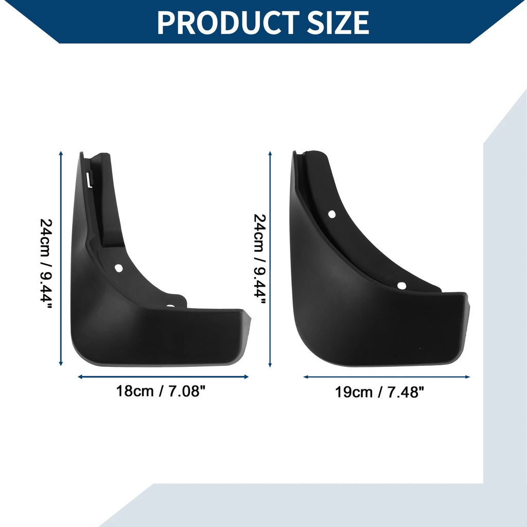 Mud Flaps Splash Guards 1 Set Replacement for Mercedes B Class B200 (2020–2022)