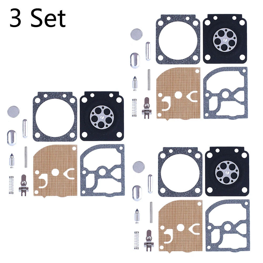 Set of 3 Carburetor Rebuild Kits for Stihl 017 018 MS180 MS170 Zama RB-77