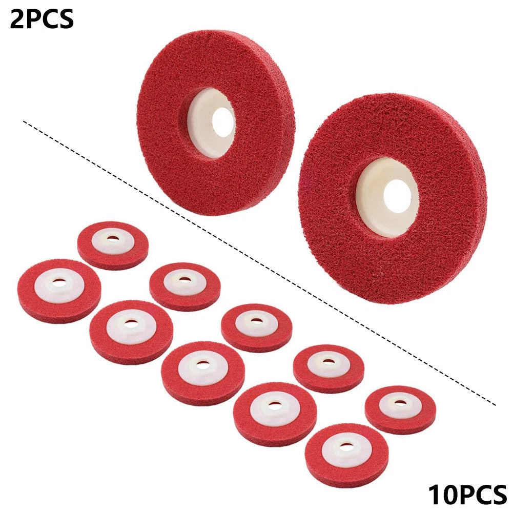 2X 4'' Nylon Fiber Polishing Wheel for Angle Grinder