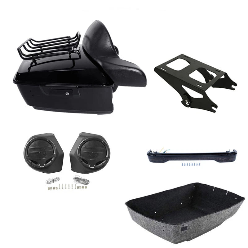 Trunk Backrest Mount Light Speaker for Harley Electra Glide (2014–2026)