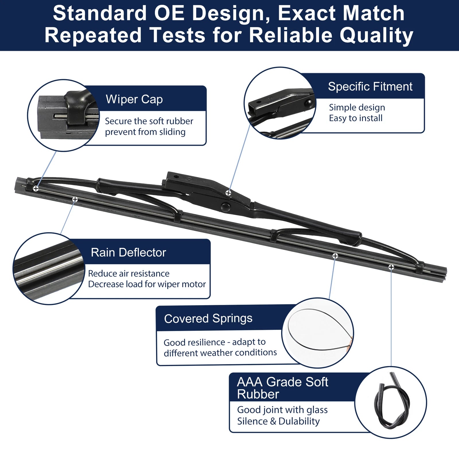 Rear Windshield Wiper Blade for Range Rover Evoque (2012–2019)