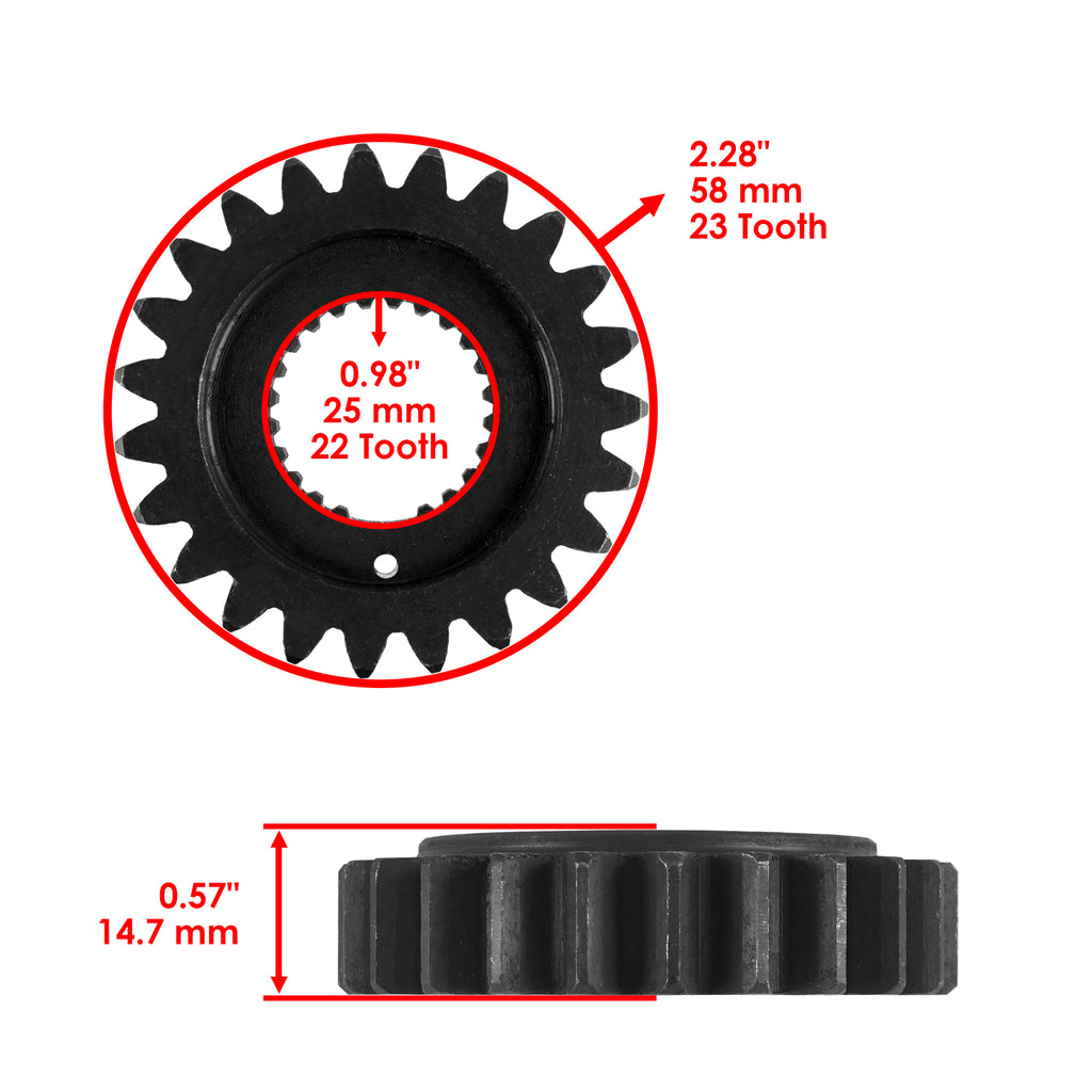 Primary Drive Gear 23T Replacement for Honda TRX450R (2006–2009)