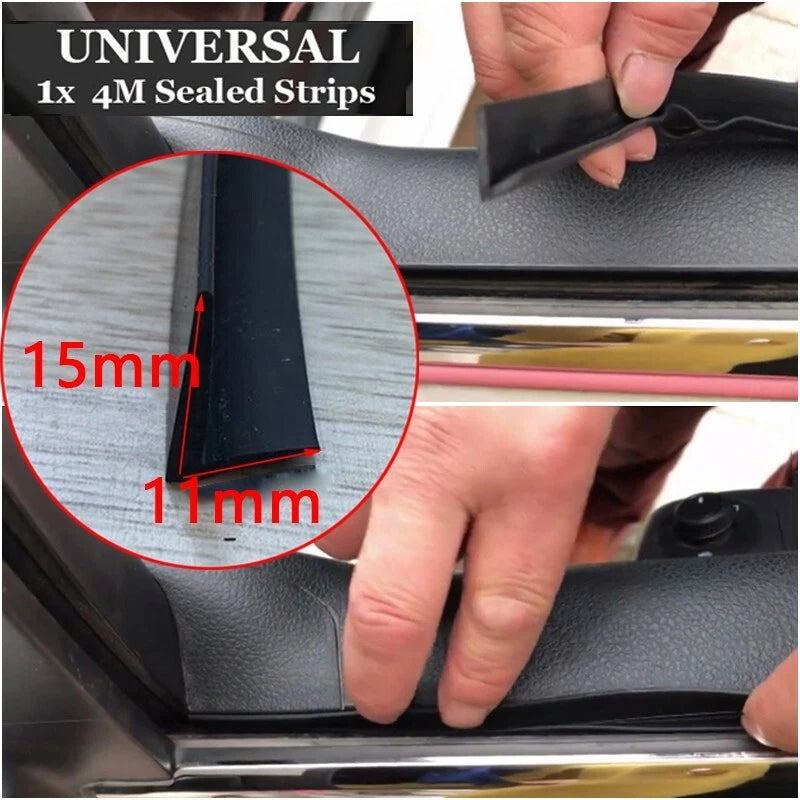 15mm Rubber Seal Strip V Type for Auto Car Side (Fits )