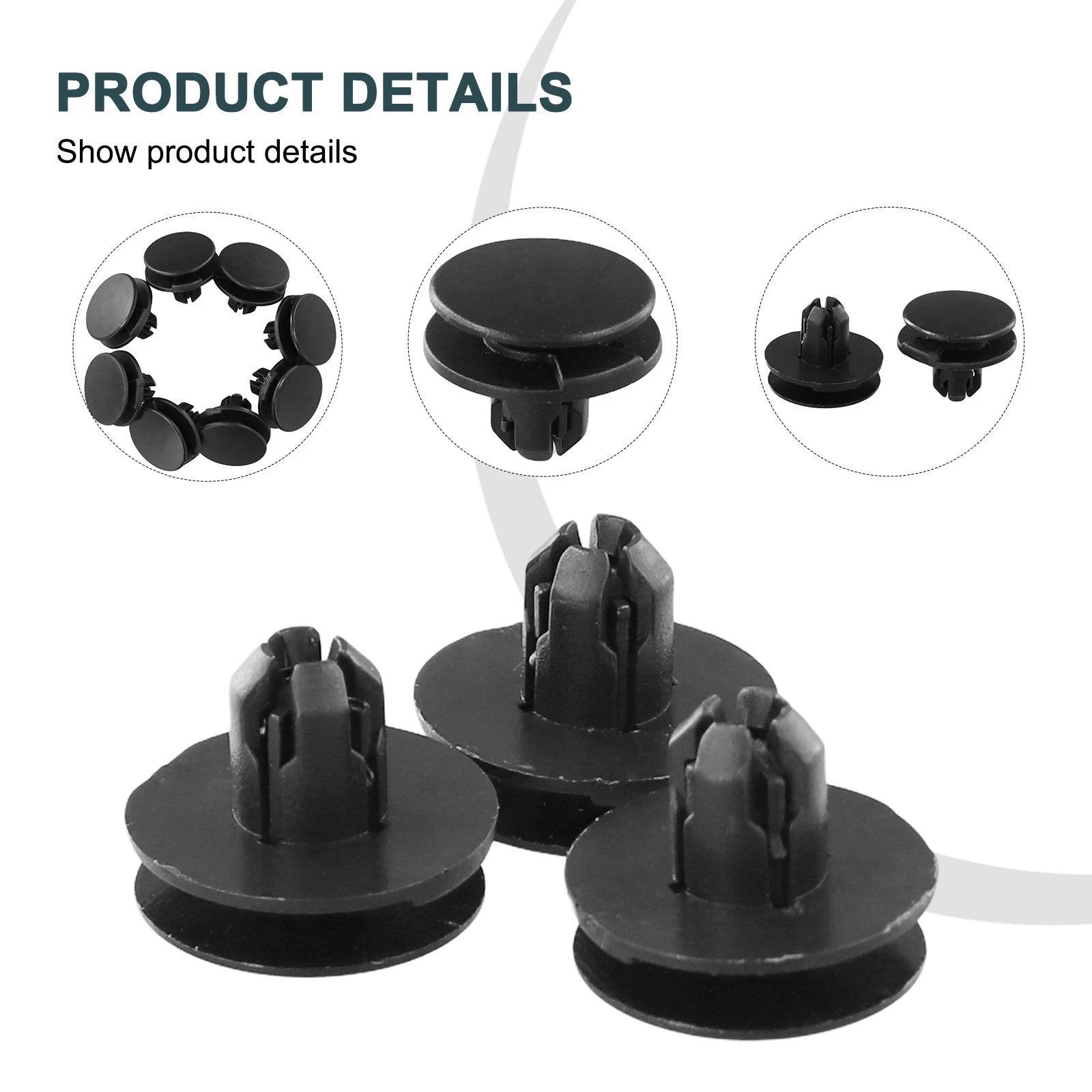 100pcs Clips Rivet Retainers for (91501-TRO-003)